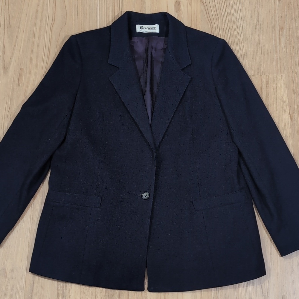 Forecaster of Boston Navy Wool Blazer